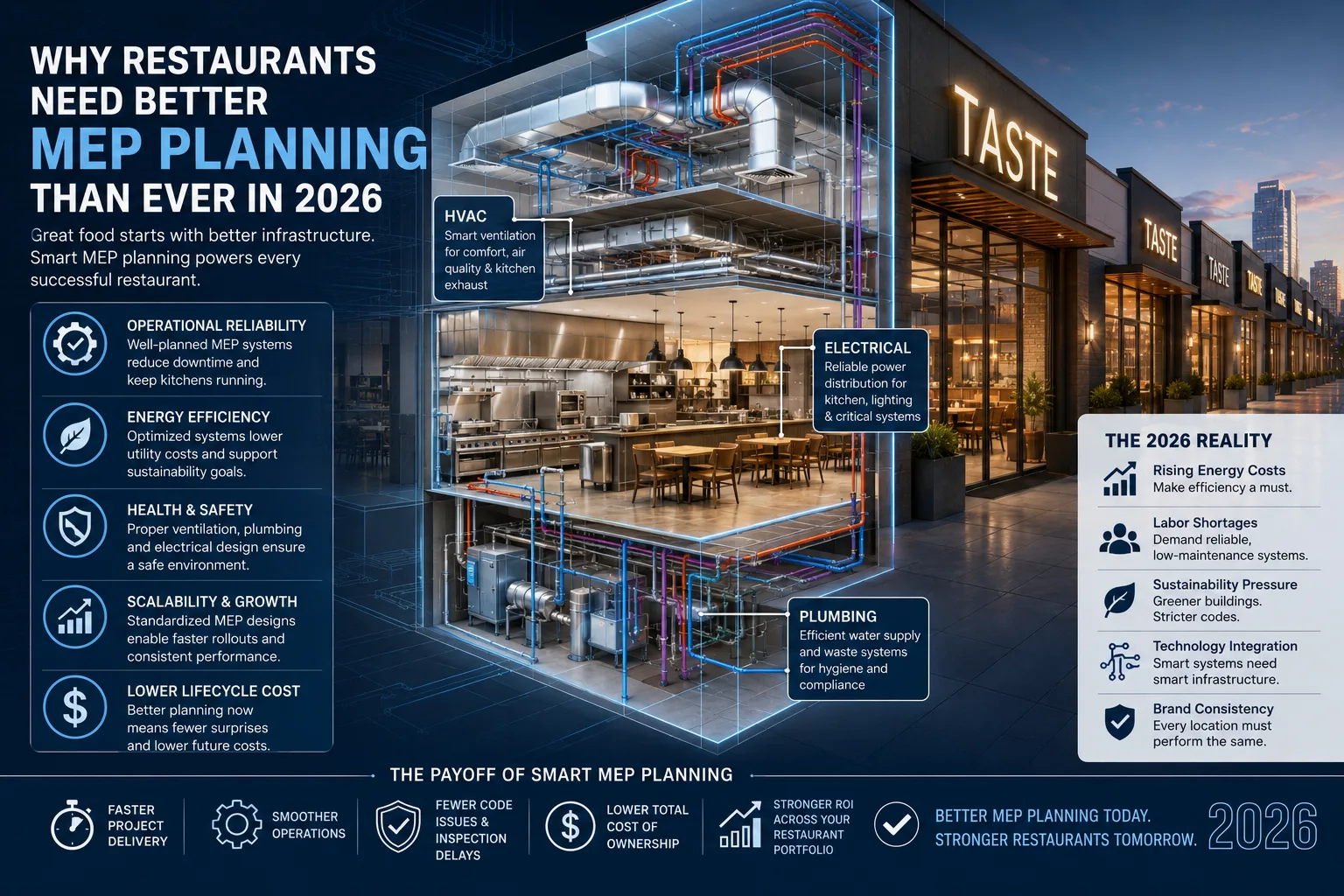 Why Restaurants Need Better MEP Planning Than Ever in 2026