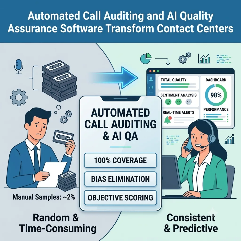AI Call Auditing Solutions: The Best Quality Assurance Audit Software for BPO
