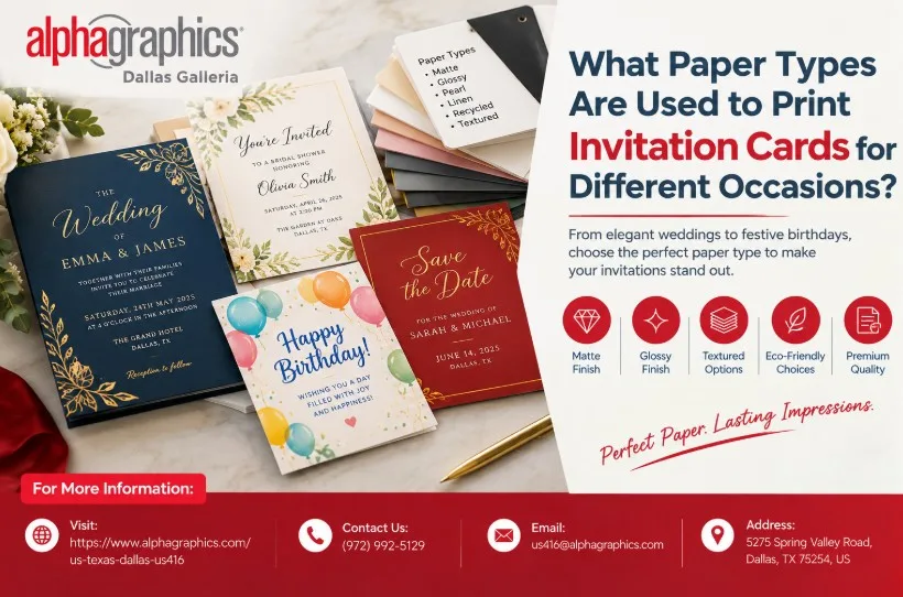 What Paper Types Are Used to Print Invitation Cards for Different Occasions?