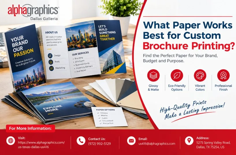 What Paper Works Best for Custom Brochure Printing?