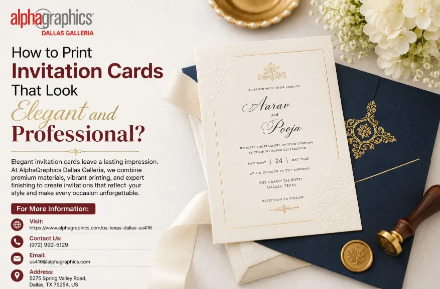 How to Print Invitation Cards That Look Elegant and Professional?
