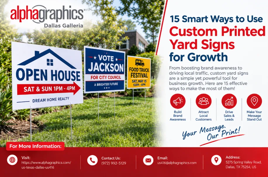 15 Smart Ways to Use Custom Printed Yard Signs for Growth