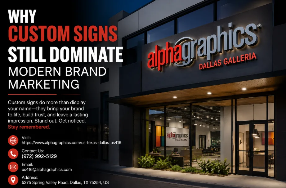 Why Custom Signs Still Dominate Modern Brand Marketing