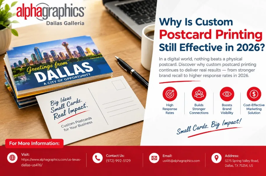 Why Is Custom Postcard Printing Still Effective in 2026?