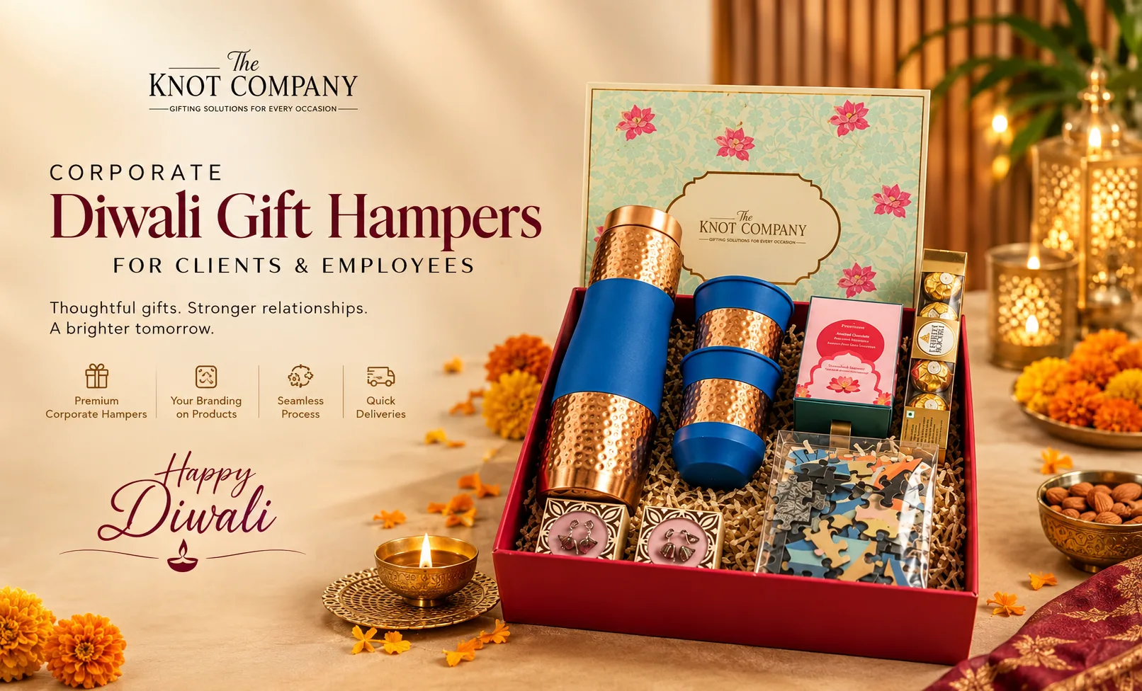 Buy Diwali Gift Hampers Online for Bulk Corporate Orders Across India