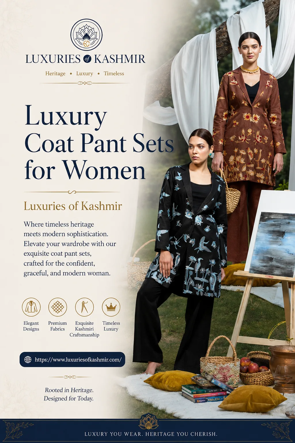 Redefining Elegance: The Timeless Appeal of Kashmiri Coat-Pant Sets