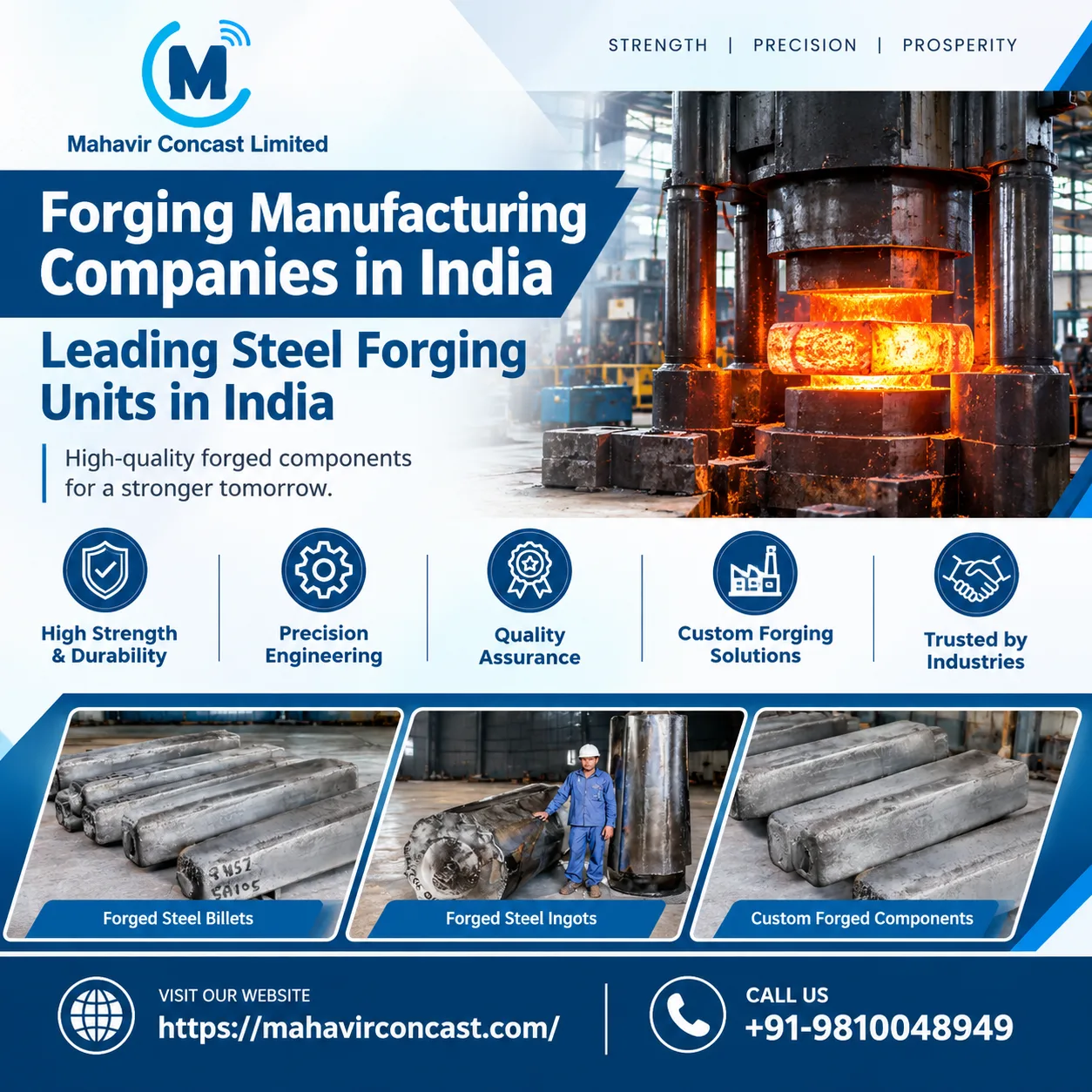 Forging Quality Ingots from Leading Steel Forging Manufacturers in India