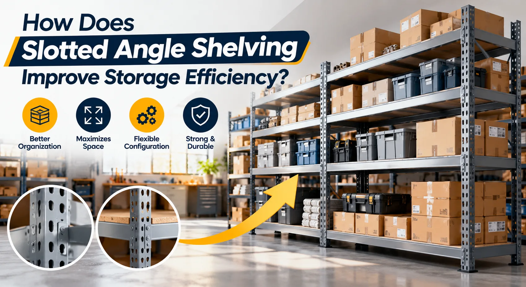 How Does Slotted Angle Shelving Improve Storage Efficiency?