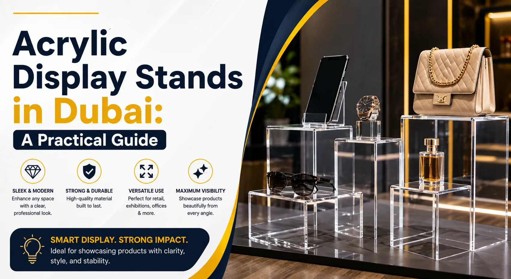 Acrylic Display Stands in Dubai: A Practical Guide
