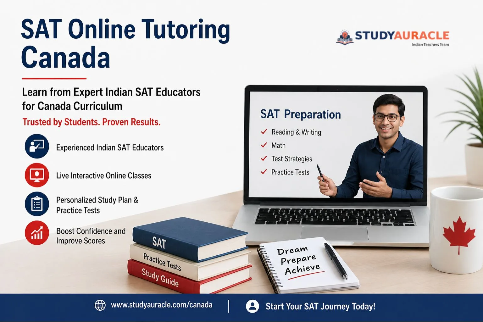 SAT Online Tutoring Canada: Learn from Indian SAT Educators for Canada Curriculum