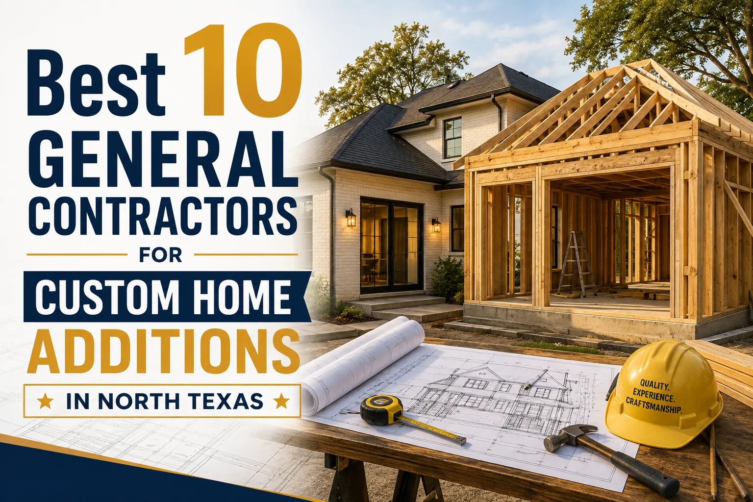 Best 10 General Contractors for Custom Home Additions in North Texas
