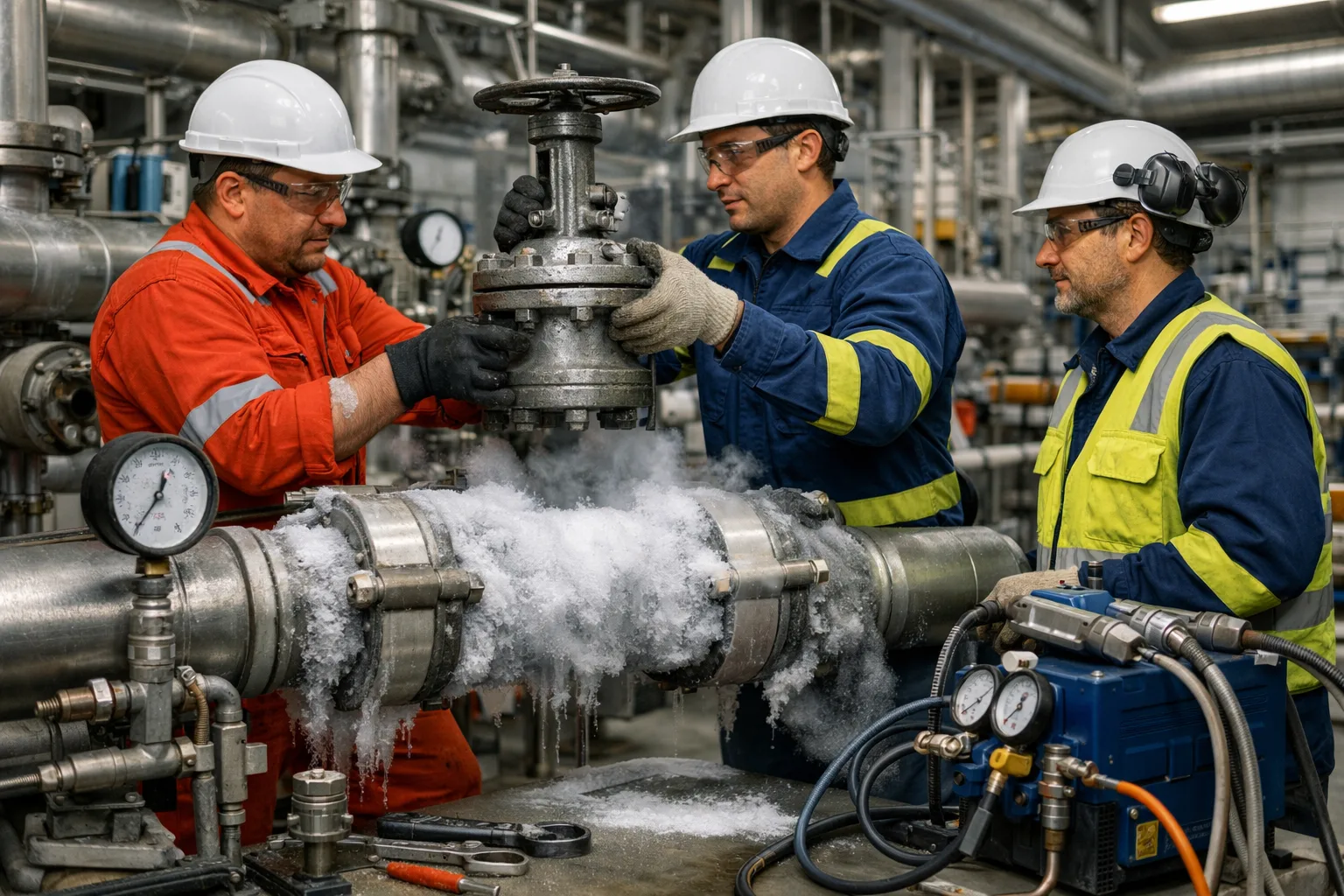 How Pipe Freezing Supports Safe Valve Replacement in Buildings
