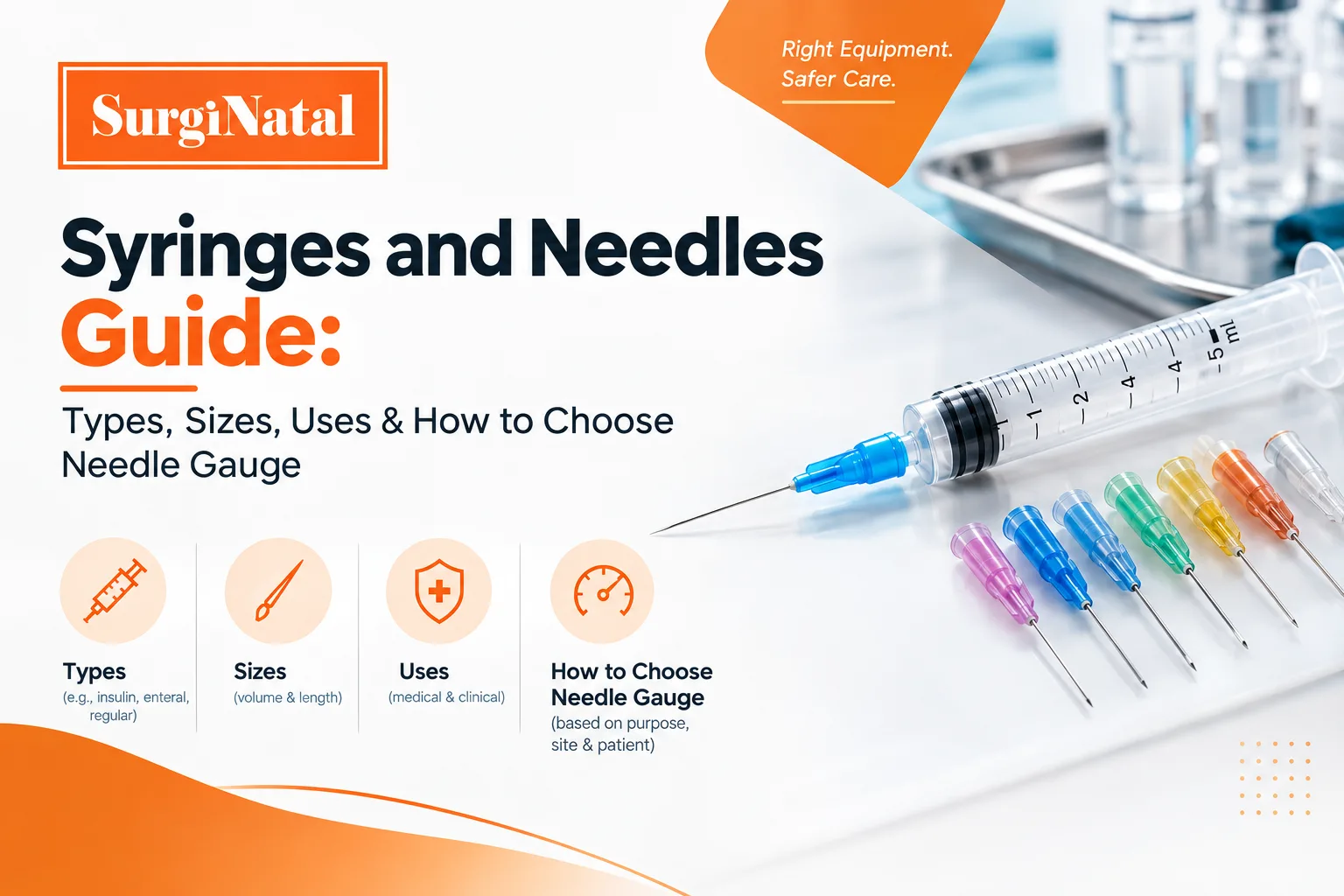 Syringes and Needles Guide: Types, Sizes, Uses & How to Choose Needle Gauge