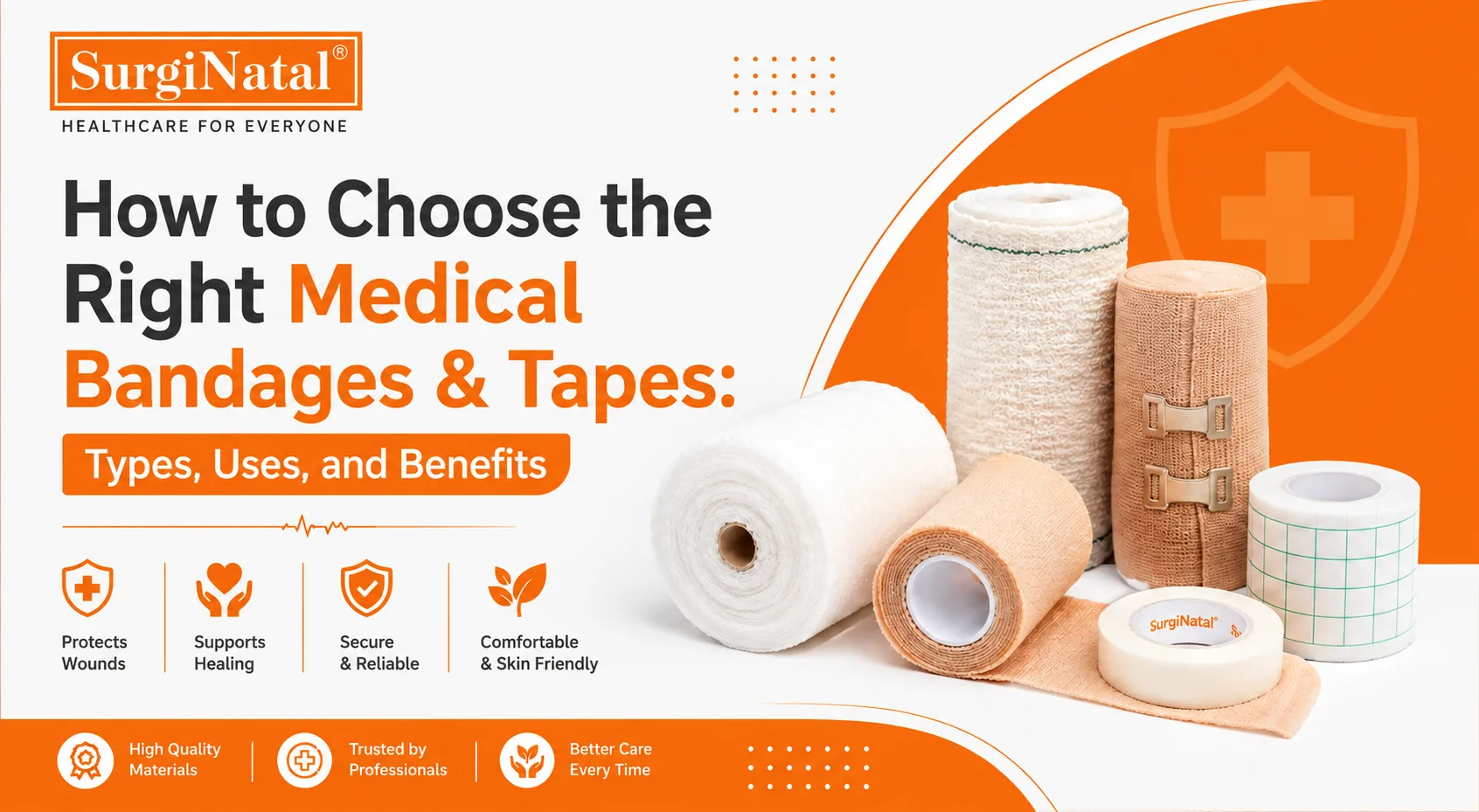 How to Choose the Right Medical Bandages & Tapes: Types, Uses, and Benefits