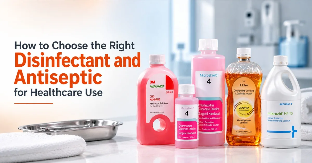 How to Choose the Right Disinfectant and Antiseptic for Healthcare Use