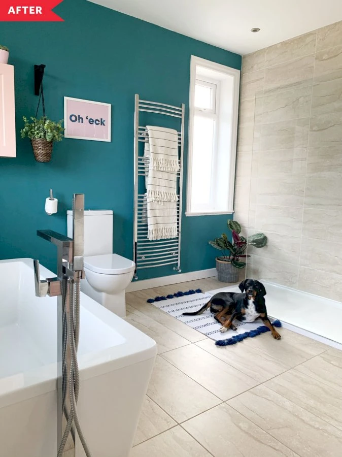 Before and After: A Bathroom Redo That Will Make You Want Exposed Brick ASAP