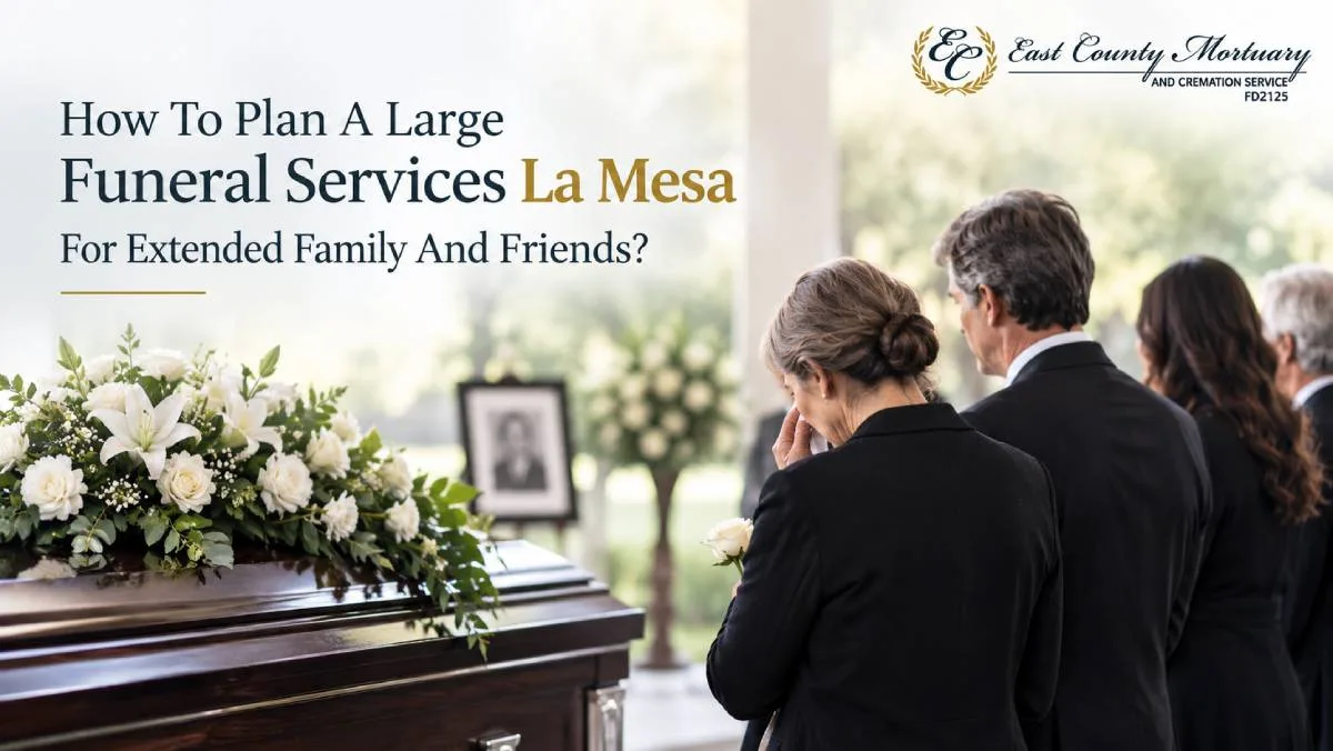 How To Plan A Large Funeral Services La Mesa For Extended Family And Friends?