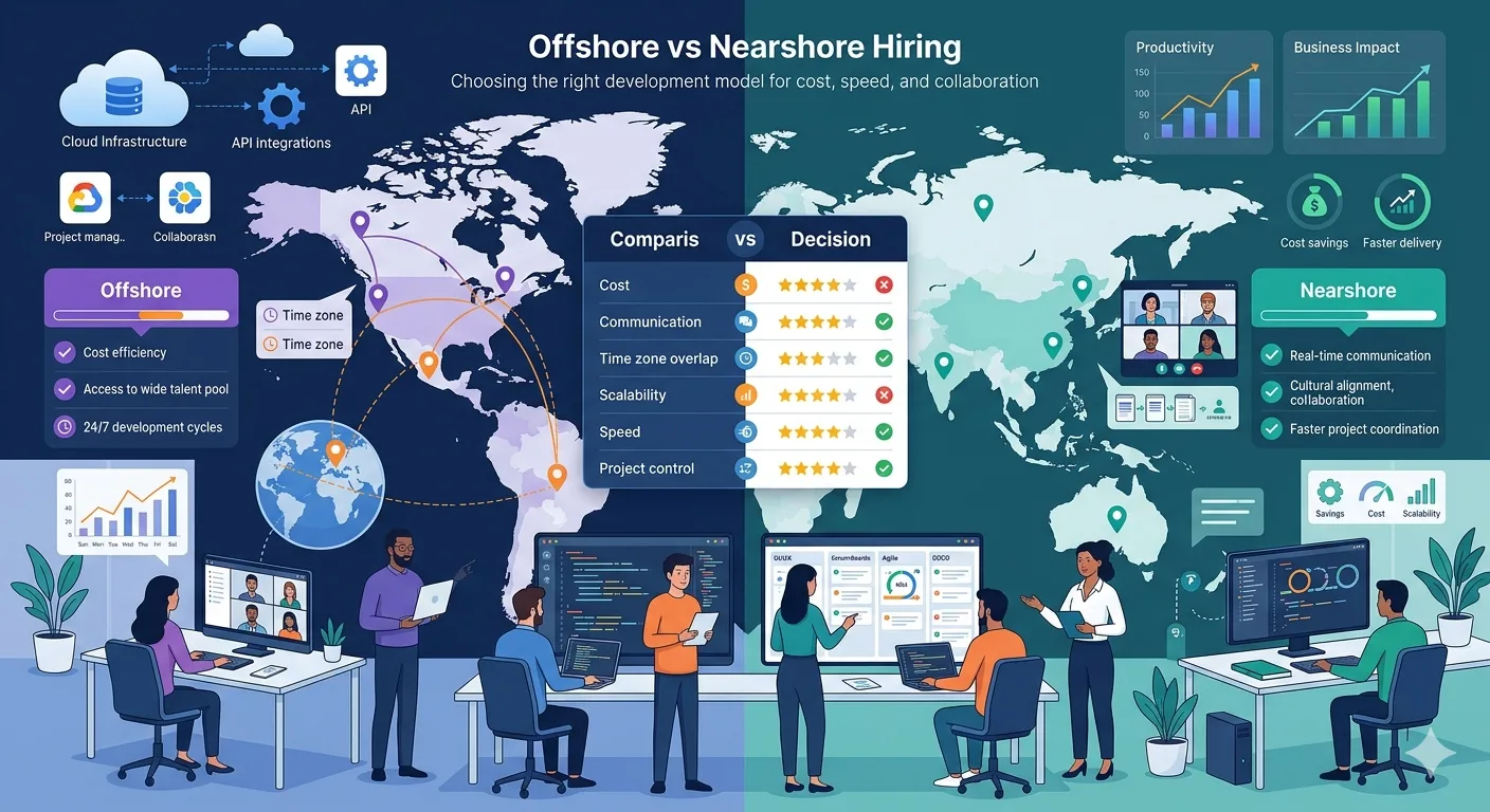 Offshore vs. Nearshore: Where Should You Hire Dedicated Developers This Year?
