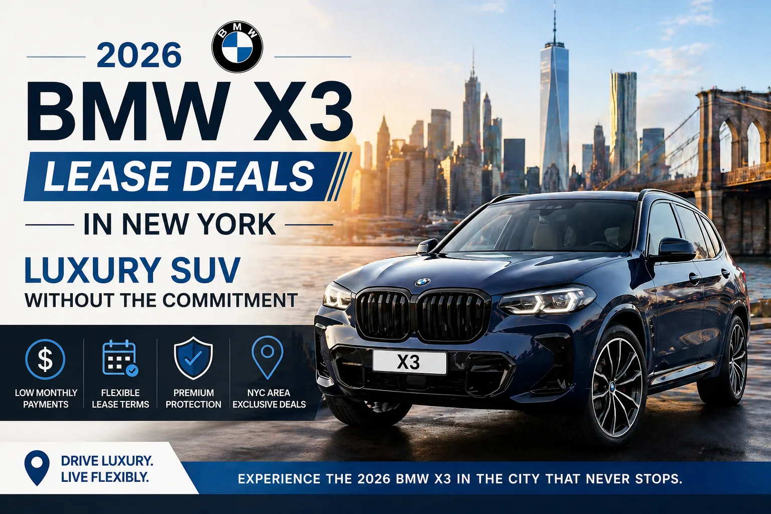 2026 BMW X3 Lease Deals in New York: Luxury SUV Without the Commitment