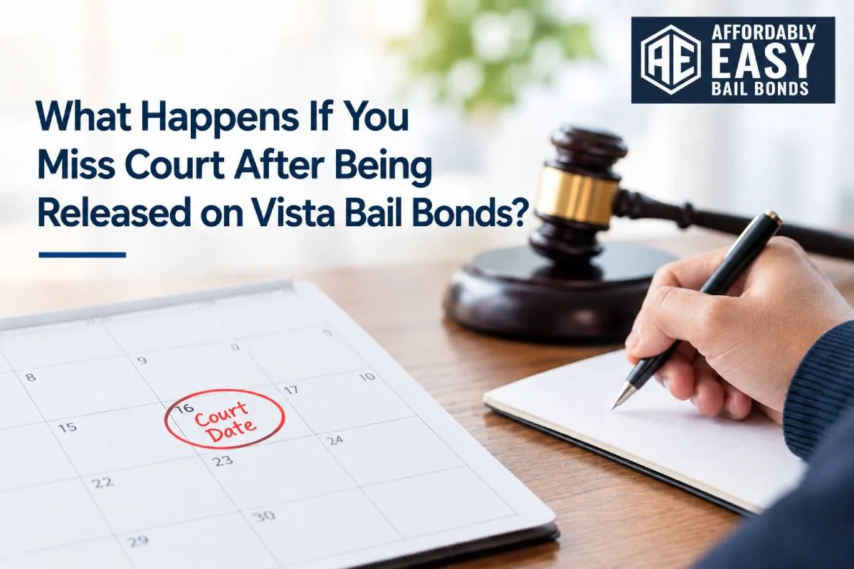 What Happens If You Miss Court After Being Released on Vista Bail Bonds?
