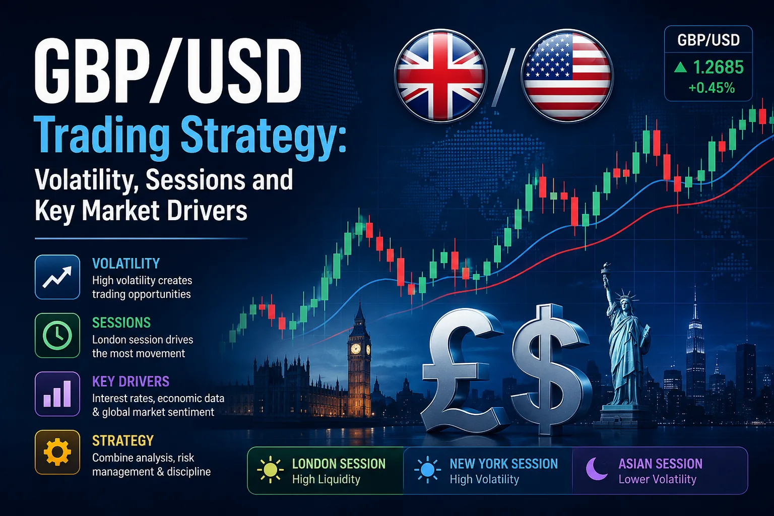 GBP/USD Trading Strategy: Volatility, Sessions and Key Market Drivers