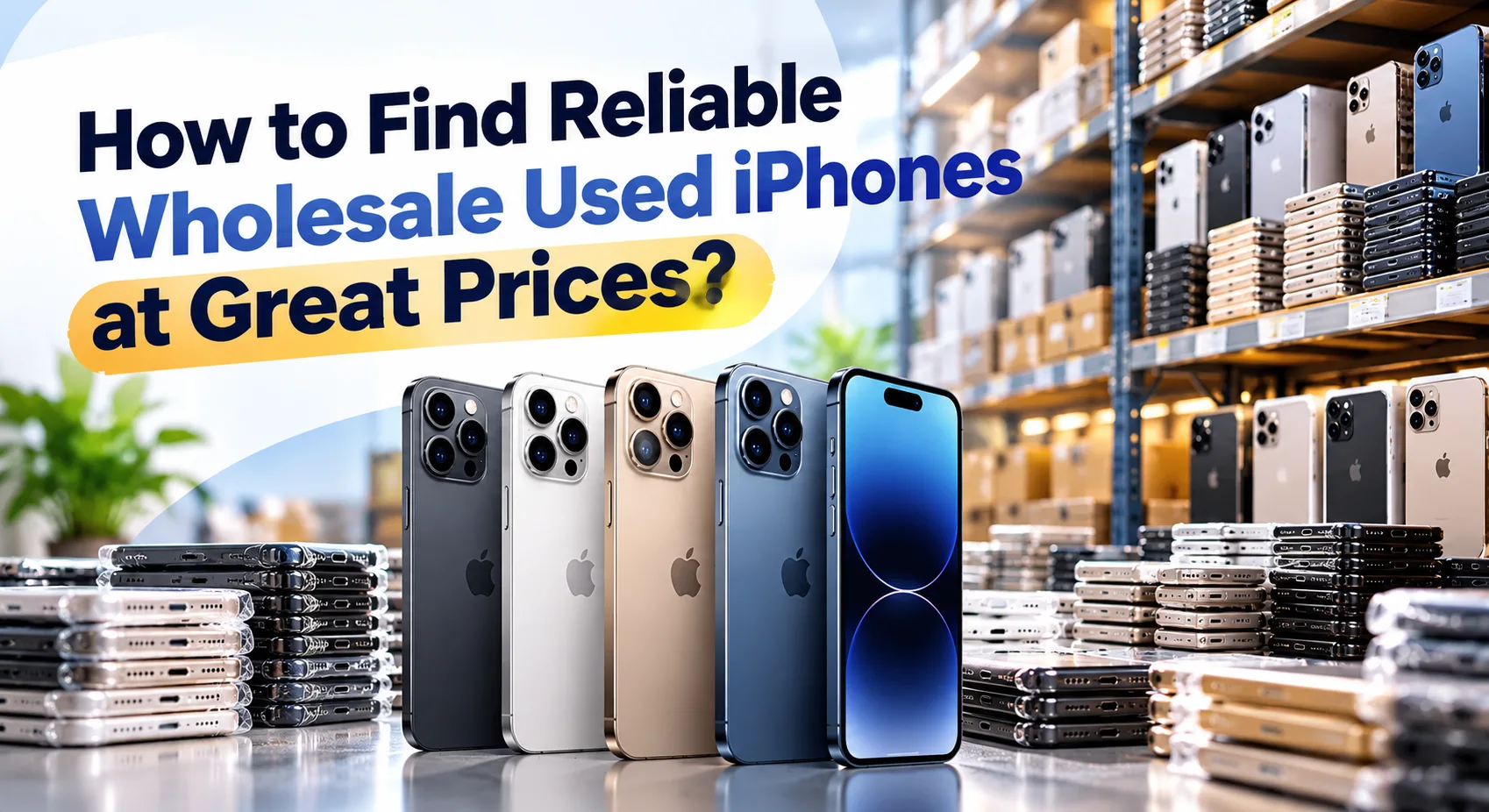 How to Find Reliable Wholesale Used iPhones at Great Prices?