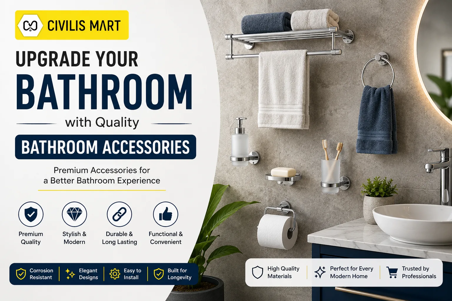 Upgrade Your Bathroom with Quality Bath Accessories