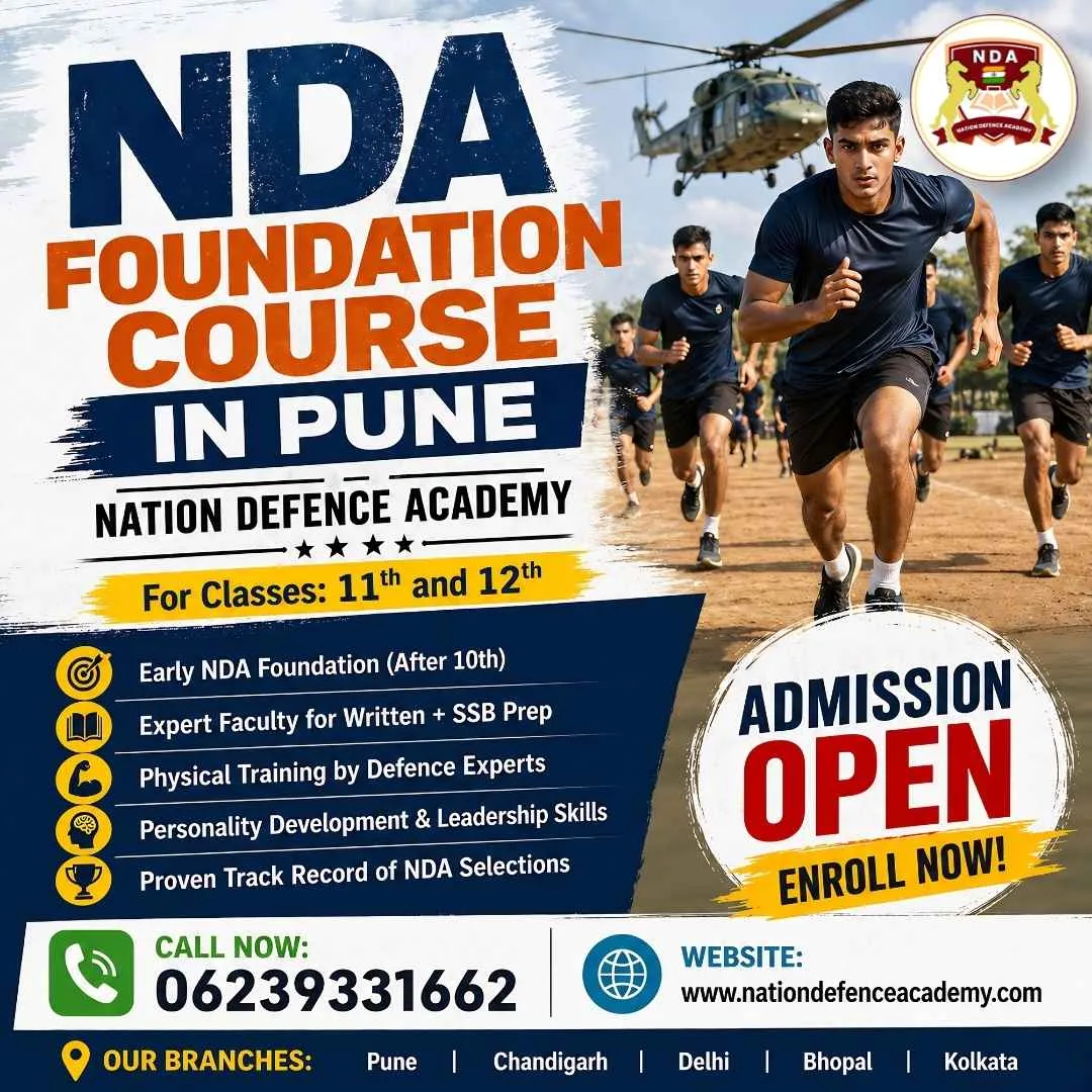Integrated NDA Foundation Course in Pune for Class 10th & 11th Students