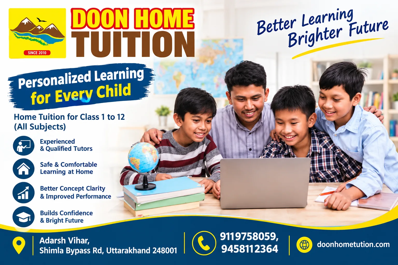 Home Tutor in Dehradun Built Around Every Student’s Needs