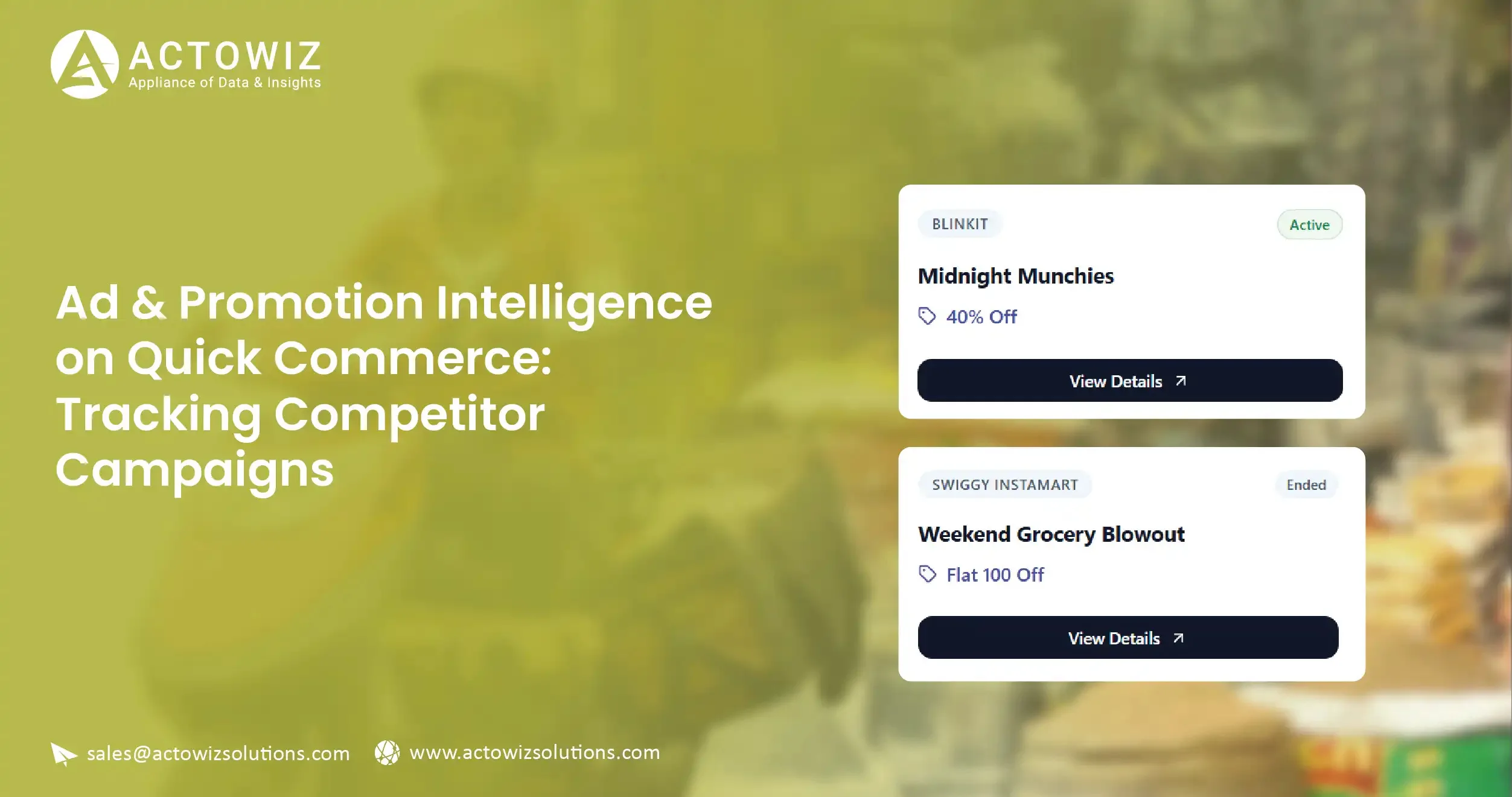 Ad & Promotion Intelligence on Quick Commerce