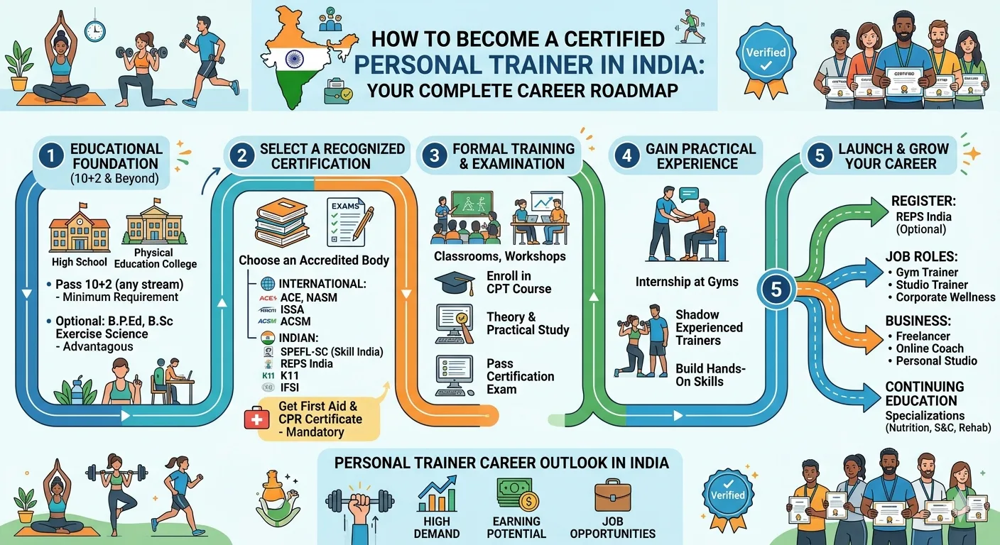 How to Become a Certified Personal Trainer in India: Your Complete Career Roadmap