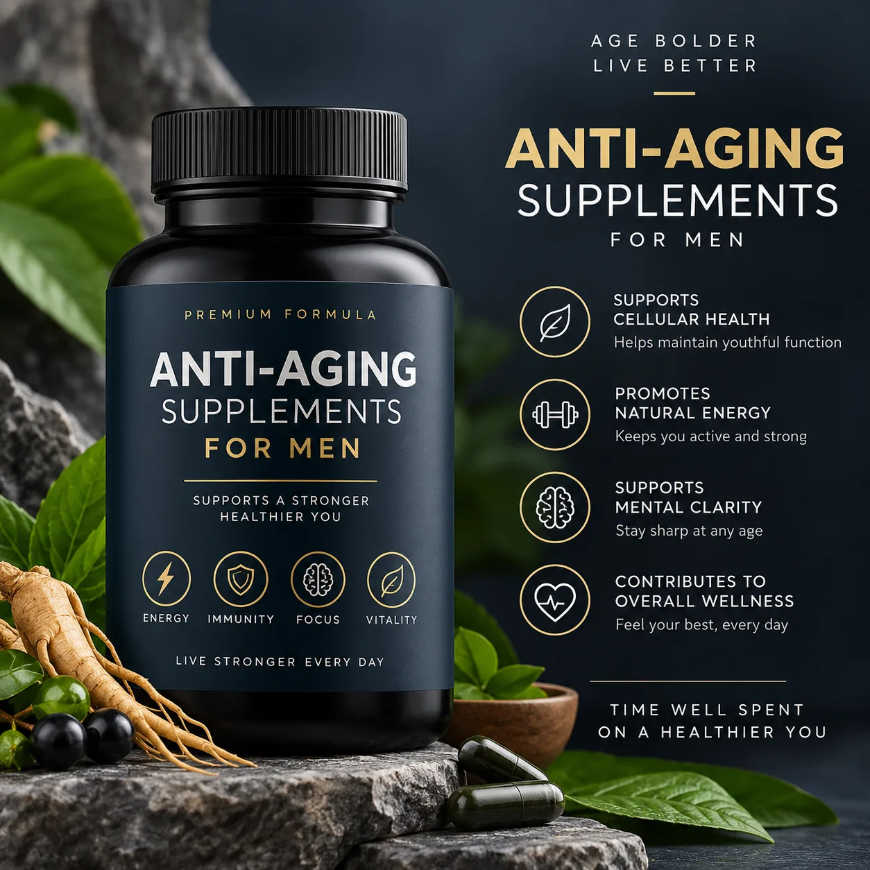 Anti Aging Supplements for Men: What Men Need to Know Before Buying
