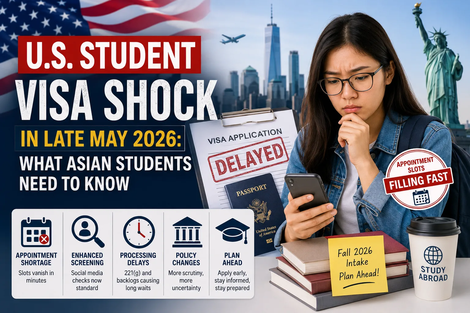 U.S. Student Visa Delays 2026: A Growing Challenge for Asian Students