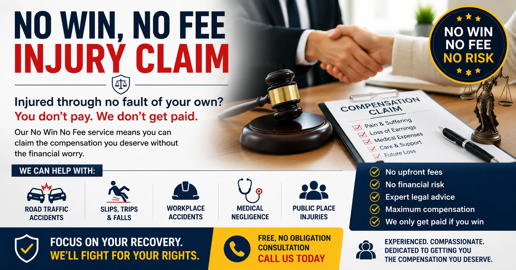 No Win No Fee Injury Claim: Everything You Need to Know Before Making a Compensation Claim