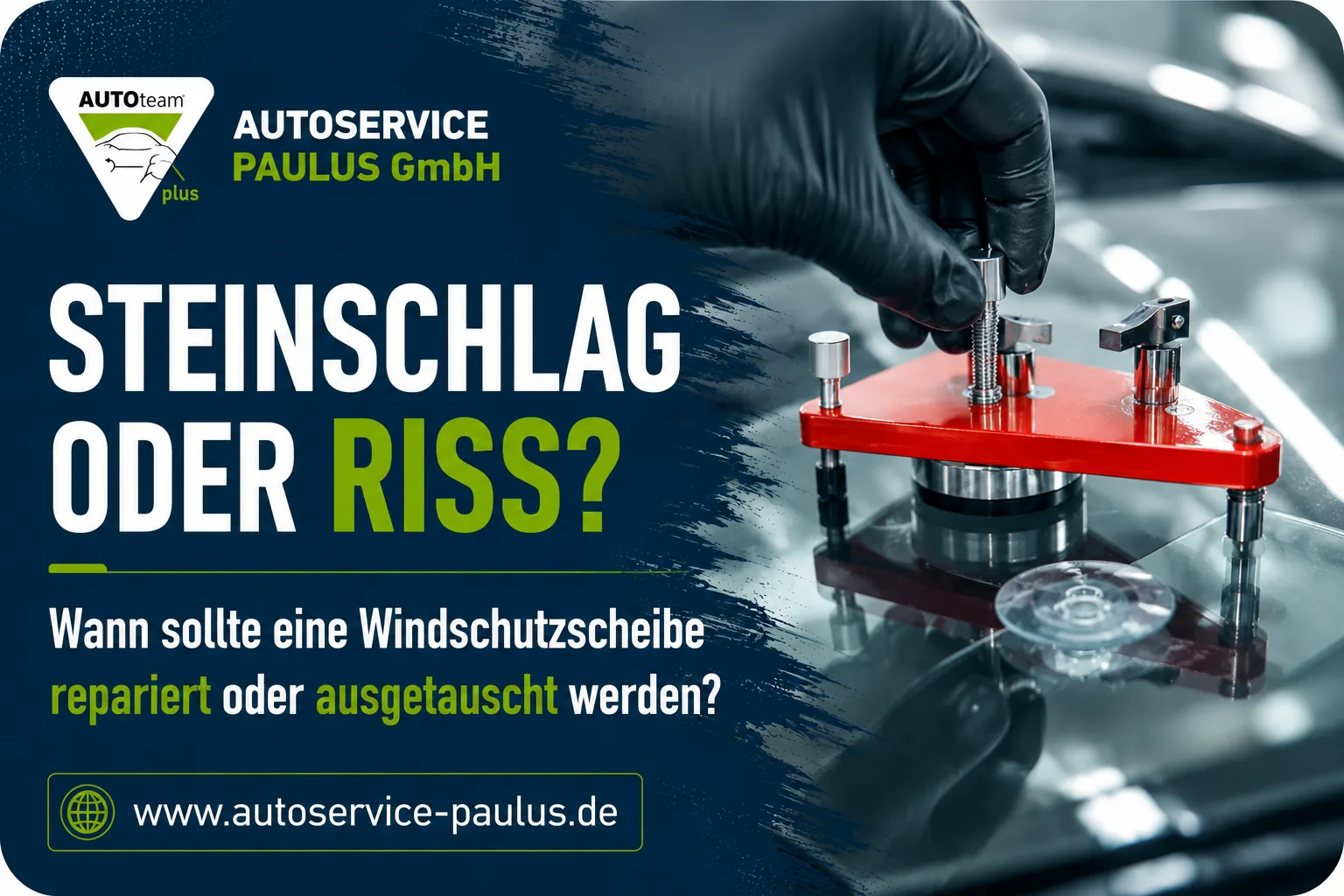 Steinschlag oder Riss? Wann sollte eine Windschutzscheibe repariert oder ausgetauscht werden?