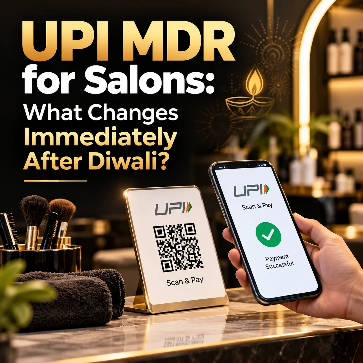 UPI MDR for Salons: What Changes Immediately After Diwali?