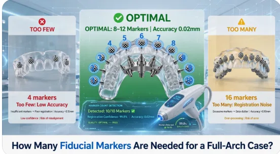 How Many Fiducial Markers Are Needed for a Full-Arch Case?