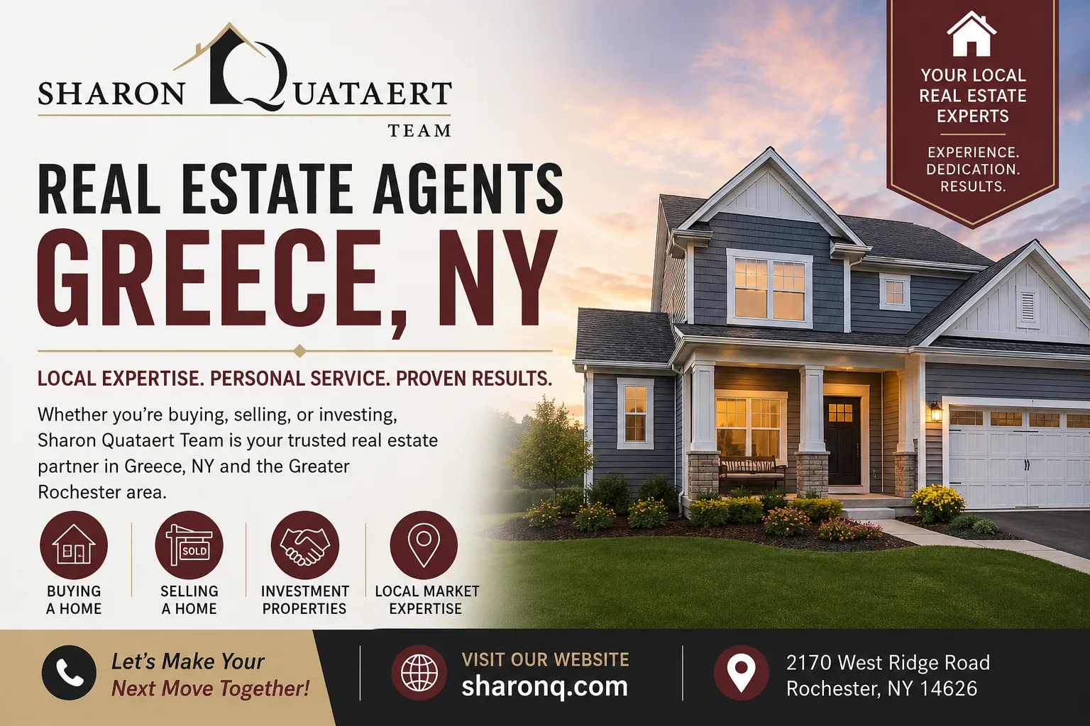 Explore New Build Homes in Greece NY with Sharon Quataert Realty