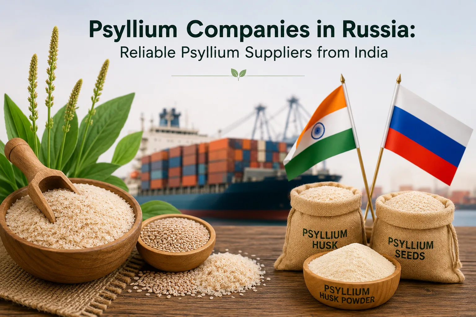 Psyllium Companies in Russia: Reliable Psyllium Suppliers from India