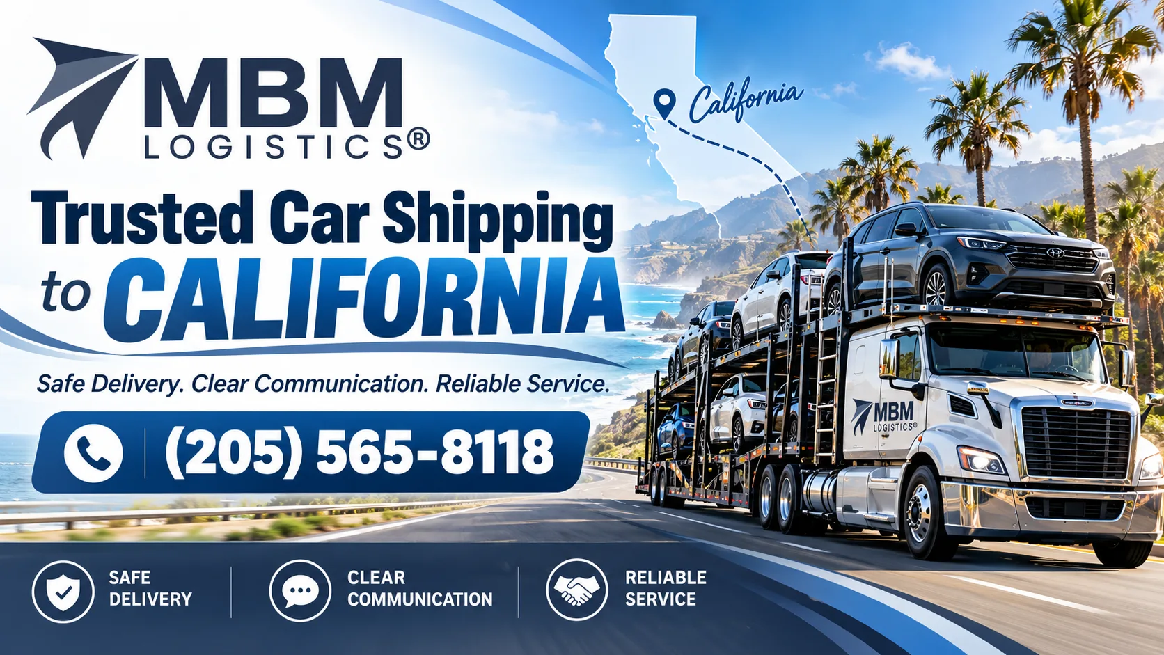 Trusted Car Shipping to California for Safe Delivery