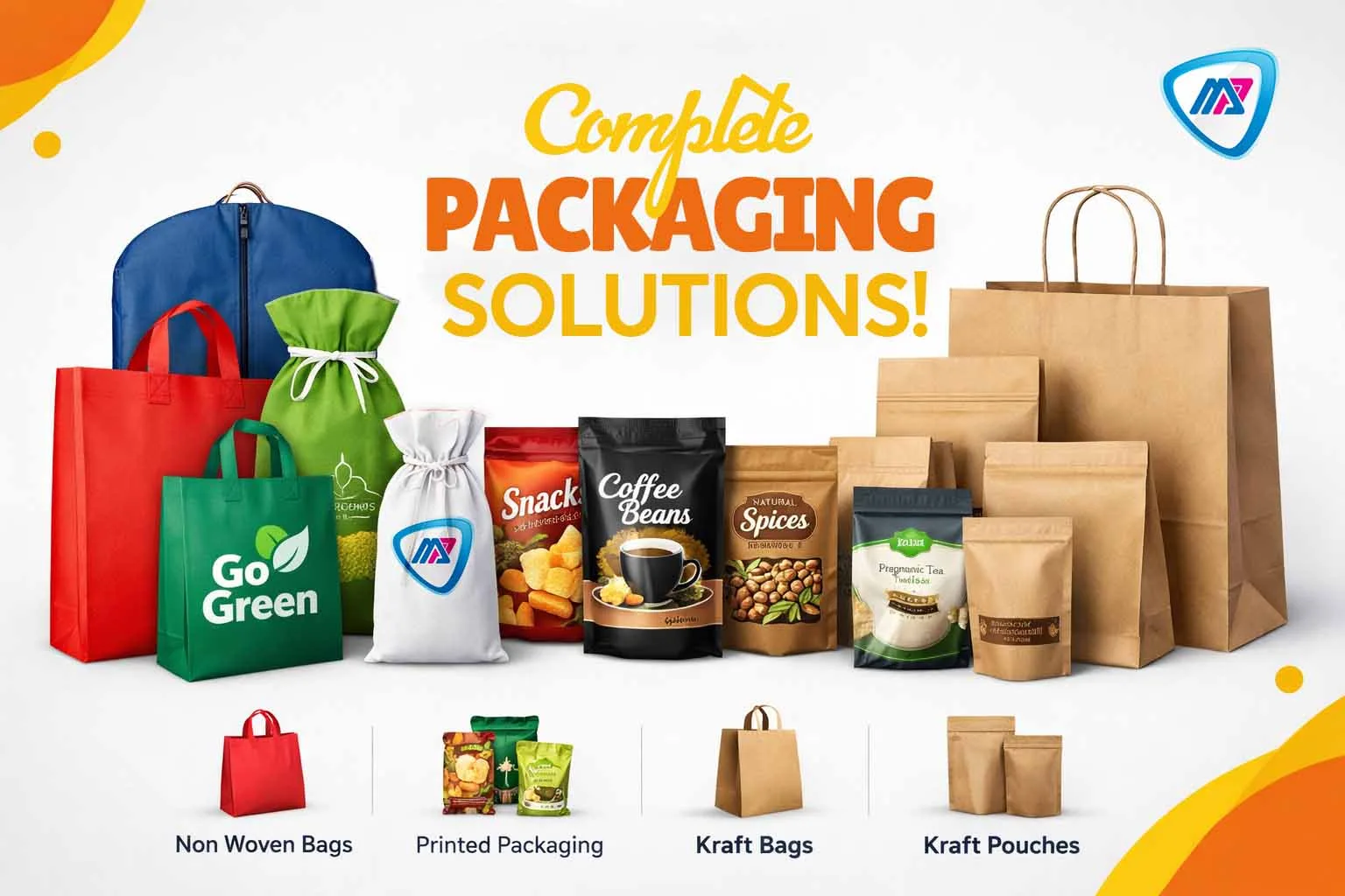 Reusable Non Woven Bags for Business Packaging Solutions