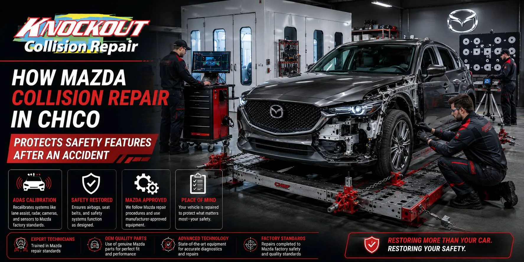 How Mazda Collision Repair in Chico Protects Safety Features After an Accident