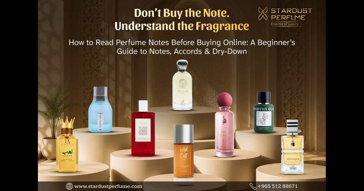 How to Read Perfume Notes Before Buying Online: A Beginner’s Guide to Notes, Accords & Dry-Down