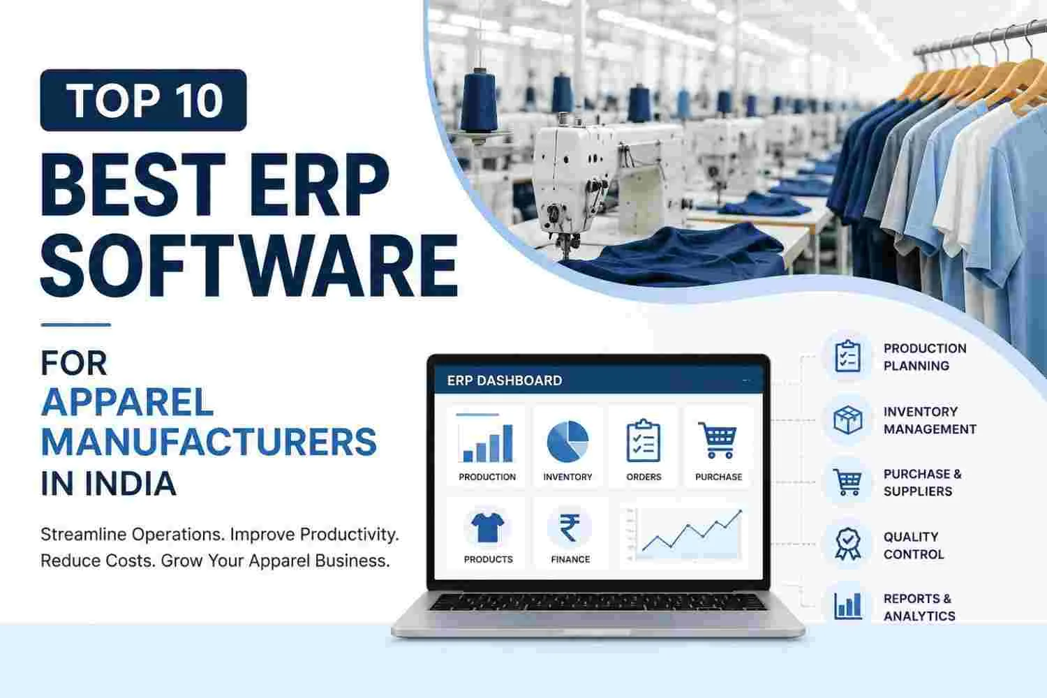 Top 10 Best ERP Software for Apparel Manufacturers in India