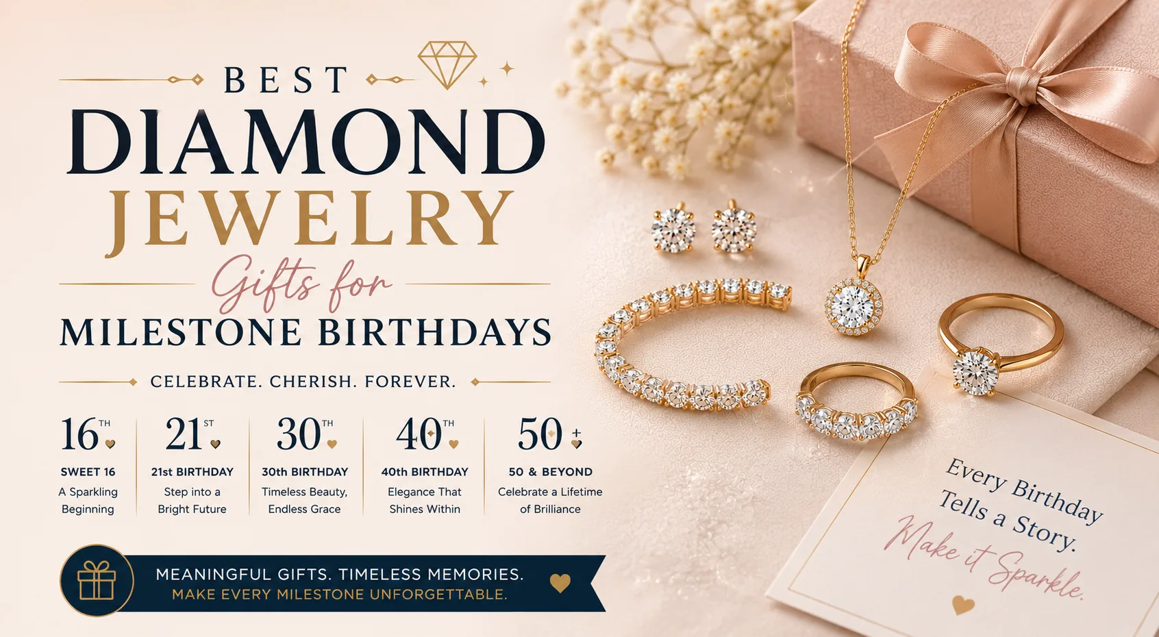 Best Diamond Jewelry Gifts for Milestone Birthdays