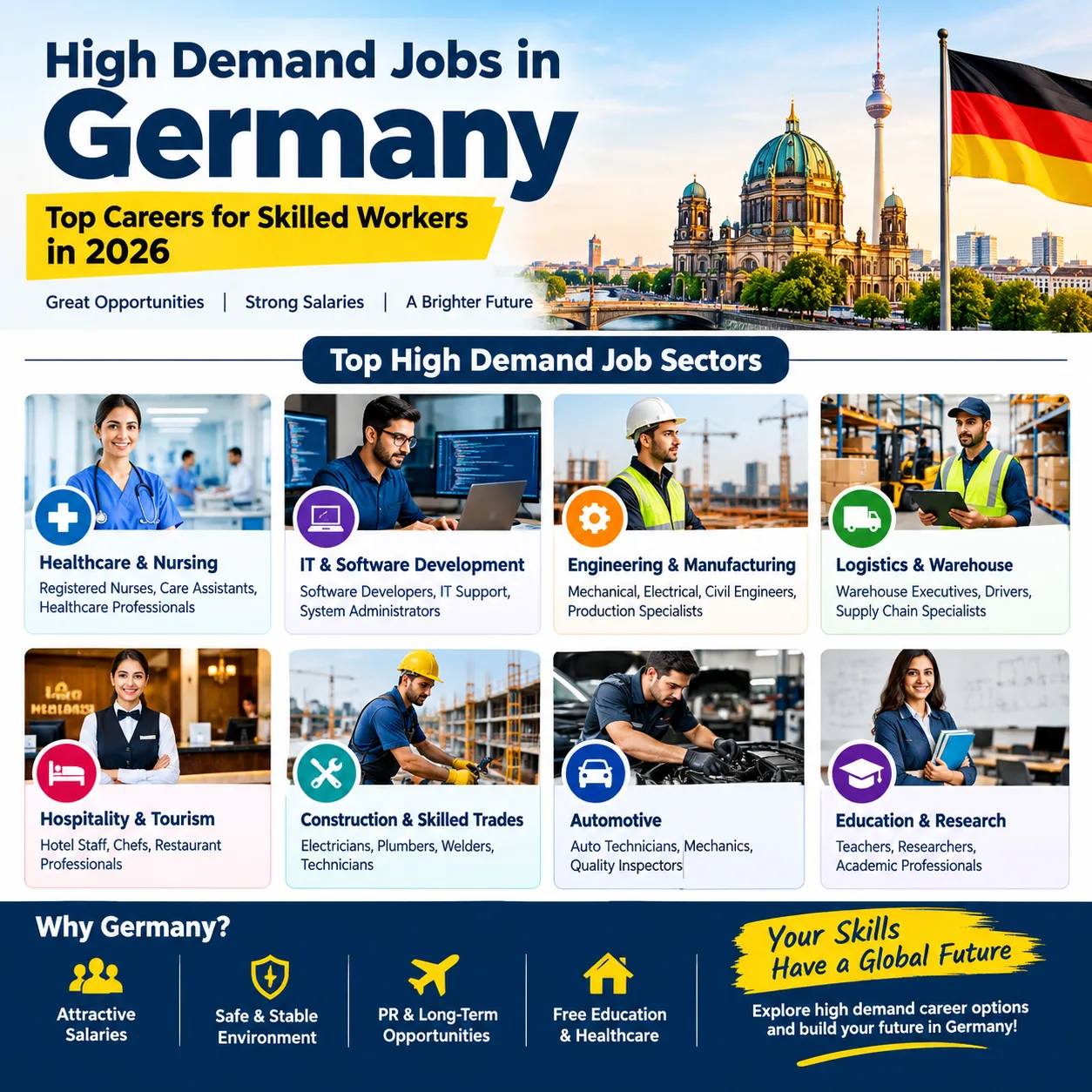 High Demand Jobs in Germany: Top Careers for Skilled Workers in 2026