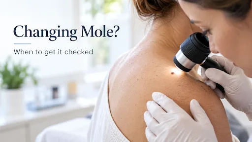 A Changing Mole Is Not Always Skin Cancer - But Here Is When a Dermatologist Should Examine It