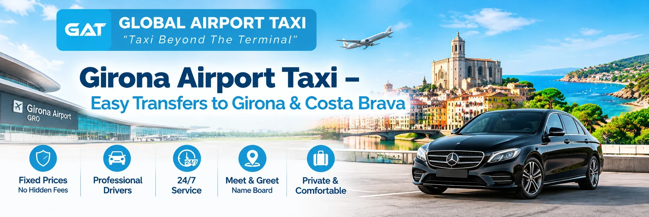 Girona Airport Private Transfer – Easy & Comfortable Airport Taxi