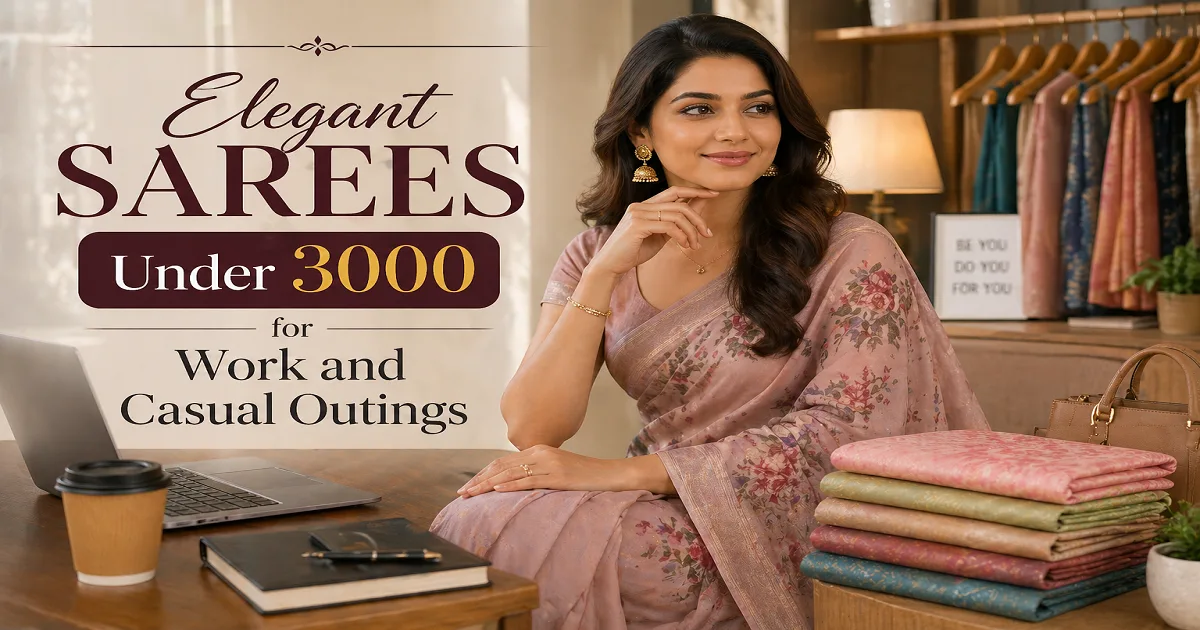 Elegant Sarees Under 3000 for Work and Casual Outings