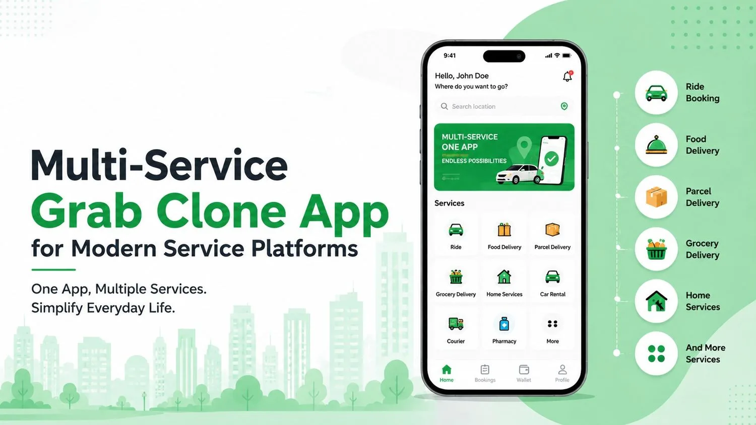 Multi-Service Grab Clone App for Modern Service Platforms